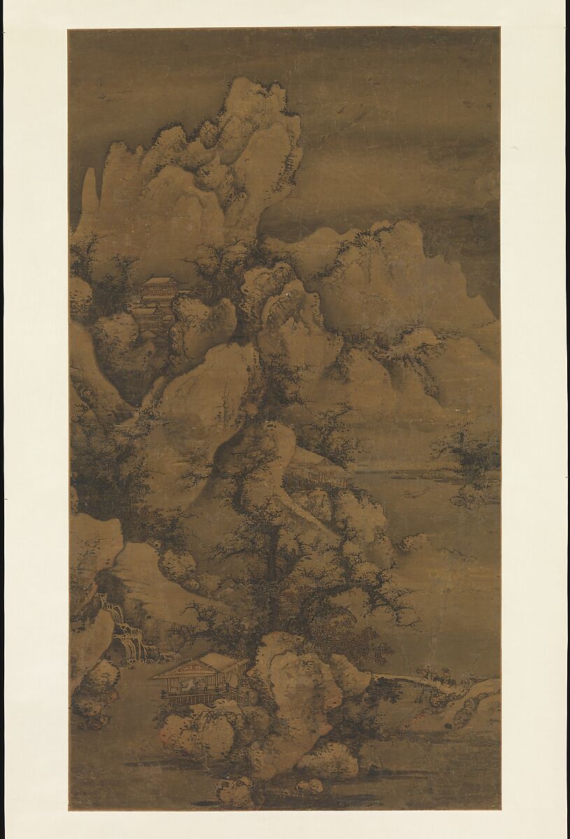 Traveling through Snow-Covered Mountains, Yao Yanqing (Tingmei)  Chinese, Hanging scroll; ink on silk, China