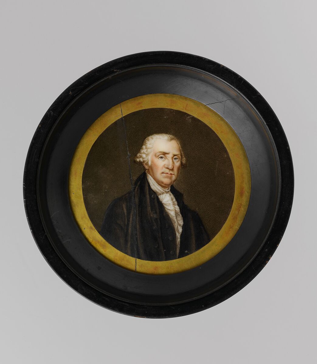 Plaque Portrait of George Washington, Porcelain, French 