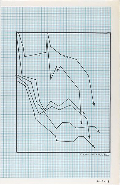 The Bush Years: A Summary, Siegfried Woldhek (Dutch, born 1951), Pen and black ink on graph paper 