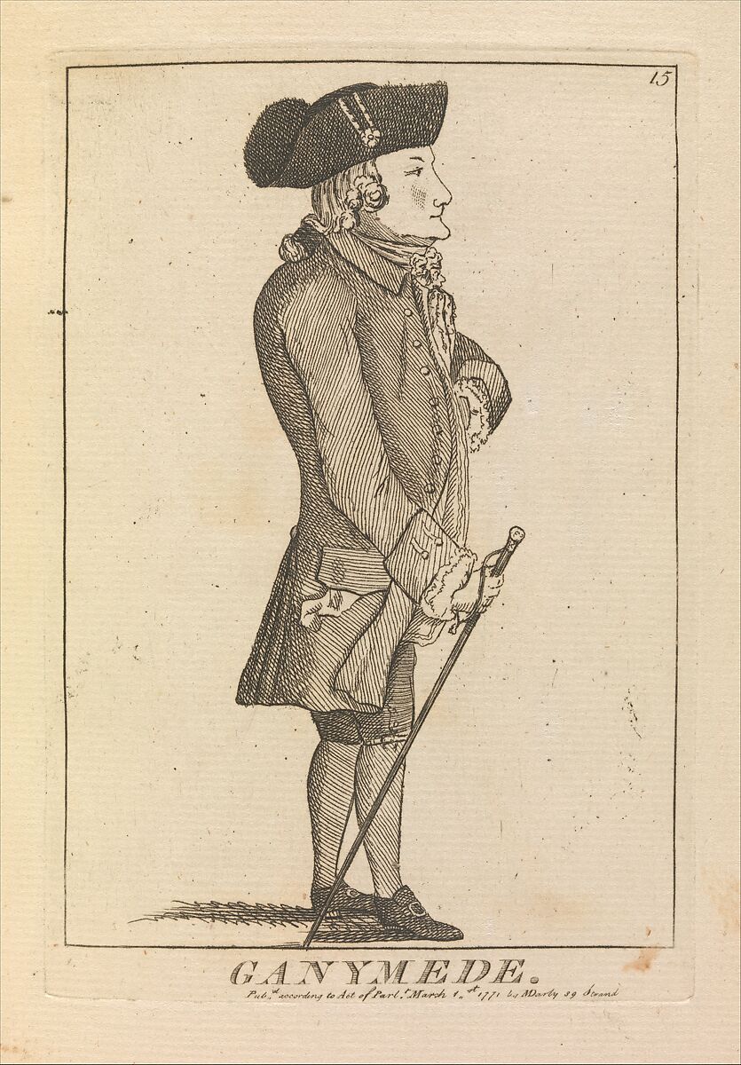 Ganymede, Matthias Darly (British, ca. 1721–1780 London), Etching 