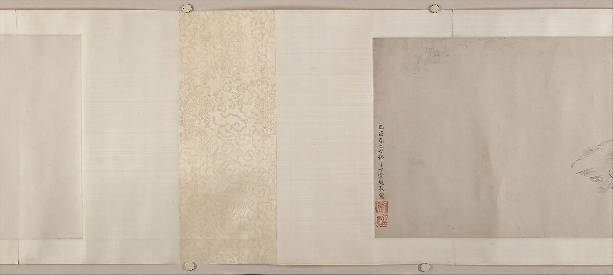 The Eighteen Luohans, After Ding Yunpeng (Chinese, 1547–ca. 1621), Handscroll; ink on paper, China
