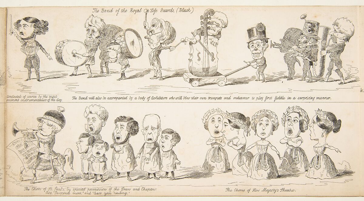 The Great Exhibition "Wot is to Be", Probable Results of The Industry of All Nations in The Year '51, Showing What is to be Exhibited, Who is To Exhibit, in Short How Its All Going to Be Done, George Augustus Sala (British, London 1828–1895 Hove), Wood engraving