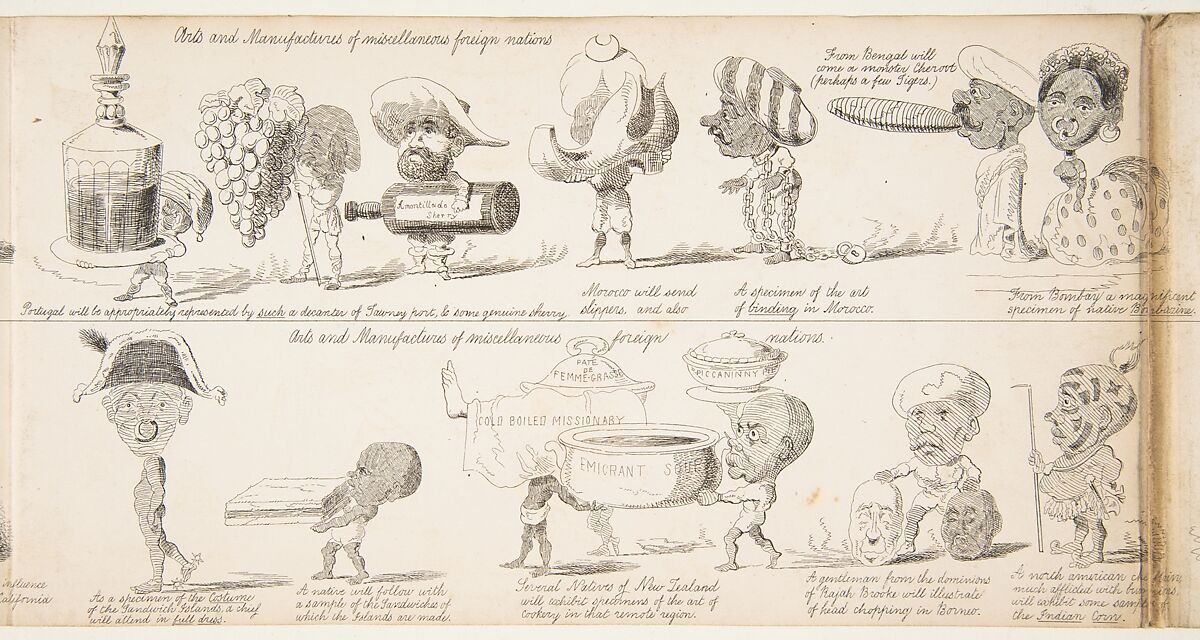 The Great Exhibition "Wot is to Be", Probable Results of The Industry of All Nations in The Year '51, Showing What is to be Exhibited, Who is To Exhibit, in Short How Its All Going to Be Done, George Augustus Sala (British, London 1828–1895 Hove), Wood engraving 