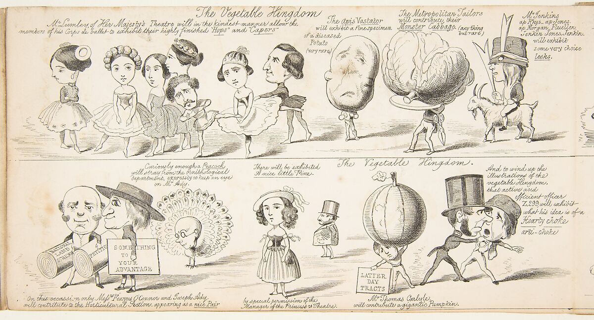 The Great Exhibition "Wot is to Be", Probable Results of The Industry of All Nations in The Year '51, Showing What is to be Exhibited, Who is To Exhibit, in Short How Its All Going to Be Done, George Augustus Sala (British, London 1828–1895 Hove), Wood engraving 