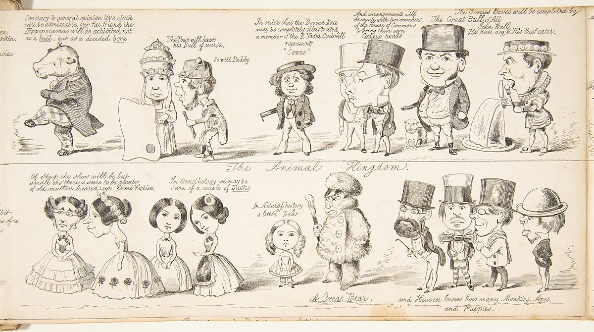 The Great Exhibition "Wot is to Be", Probable Results of The Industry of All Nations in The Year '51, Showing What is to be Exhibited, Who is To Exhibit, in Short How Its All Going to Be Done, George Augustus Sala (British, London 1828–1895 Hove), Wood engraving 