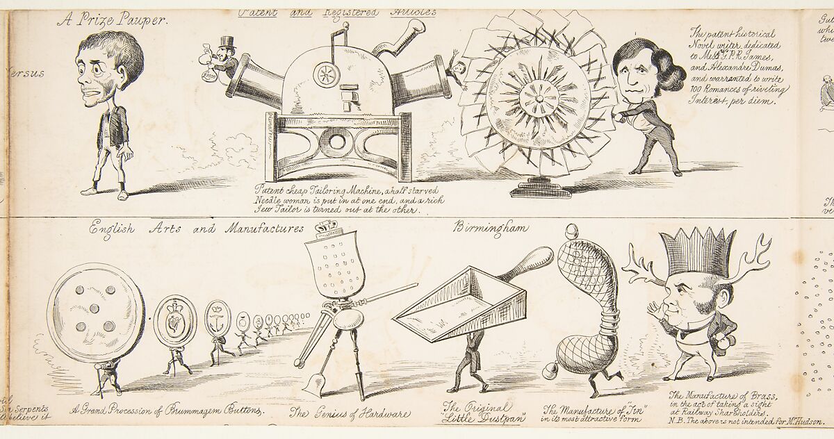 The Great Exhibition "Wot is to Be", Probable Results of The Industry of All Nations in The Year '51, Showing What is to be Exhibited, Who is To Exhibit, in Short How Its All Going to Be Done, George Augustus Sala (British, London 1828–1895 Hove), Wood engraving 