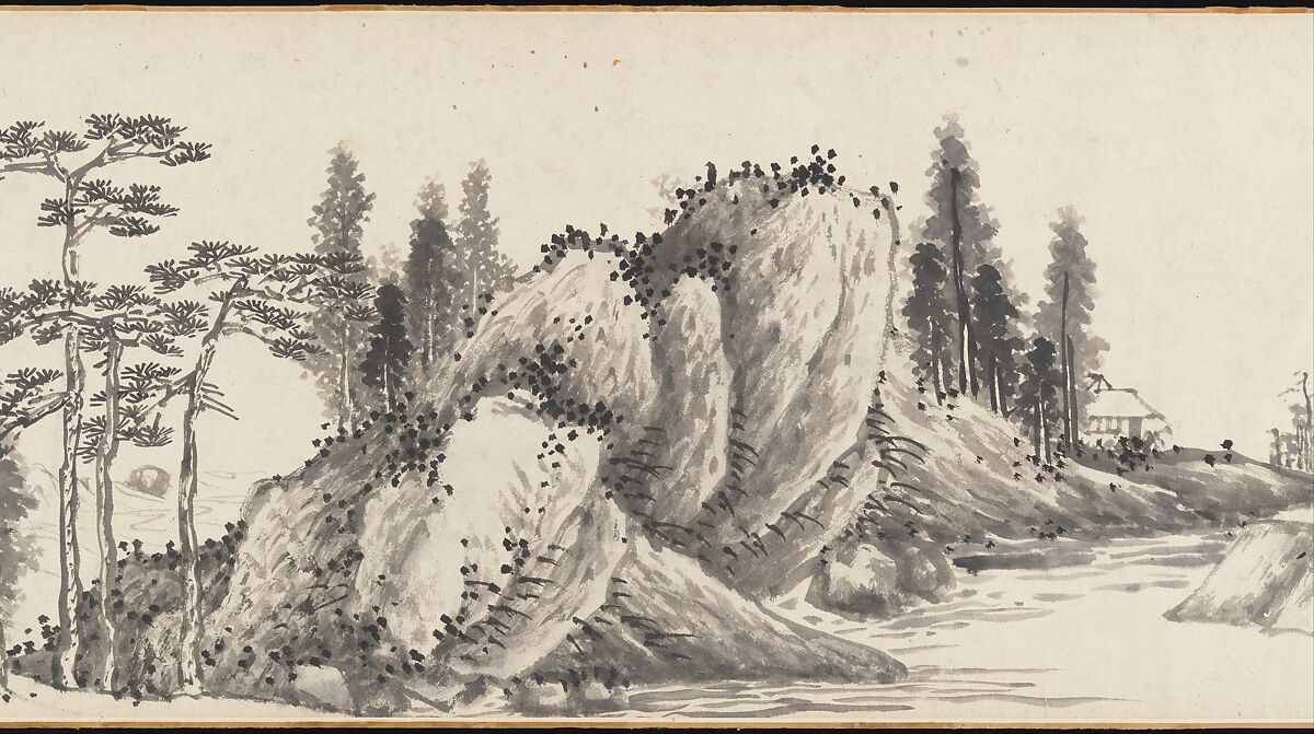 Joint Landscape, Shen Zhou (Chinese, 1427–1509), Handscroll; ink on paper, China