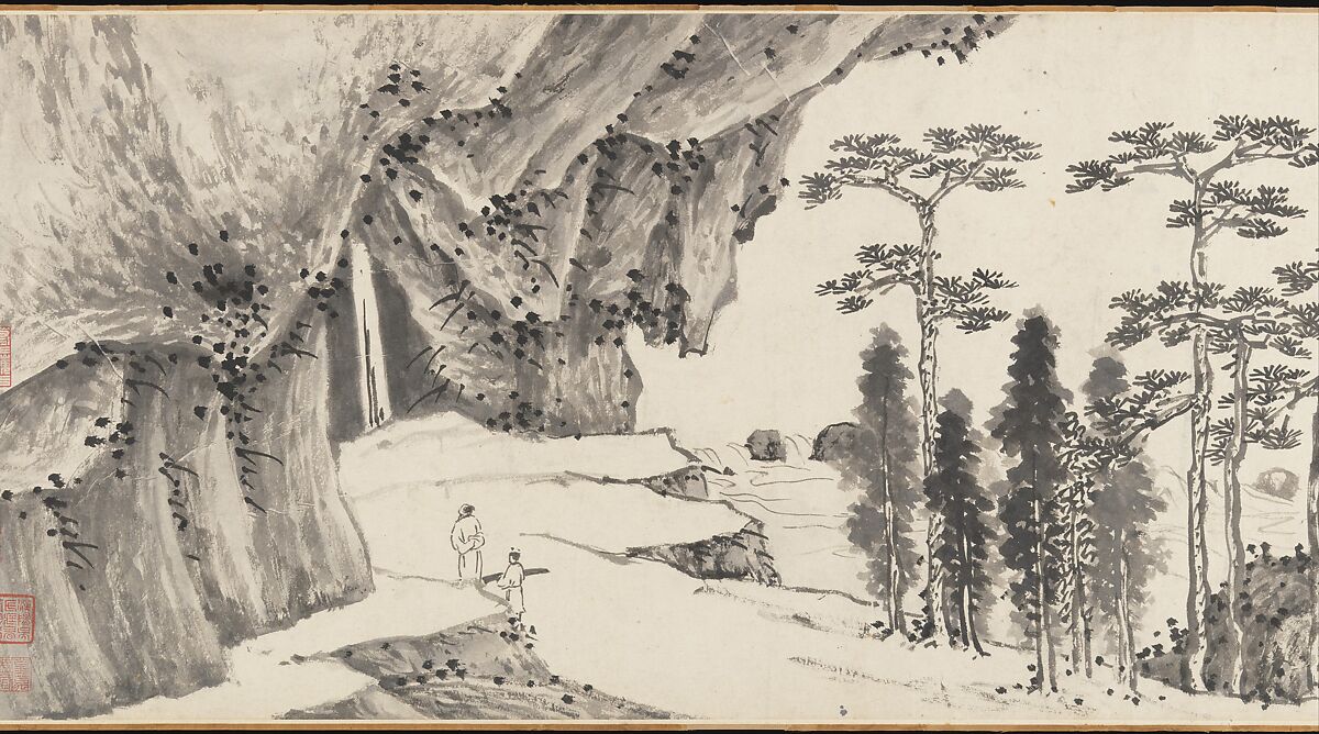 Joint Landscape, Shen Zhou (Chinese, 1427–1509), Handscroll; ink on paper, China