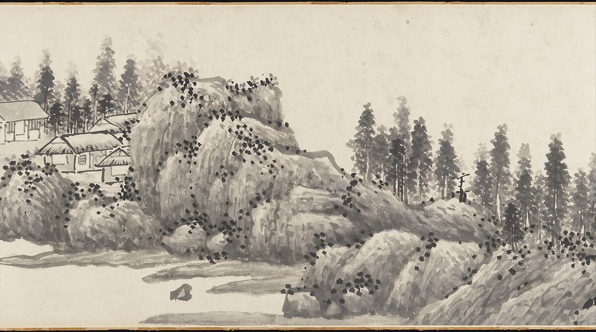 Joint Landscape, Shen Zhou (Chinese, 1427–1509), Handscroll; ink on paper, China