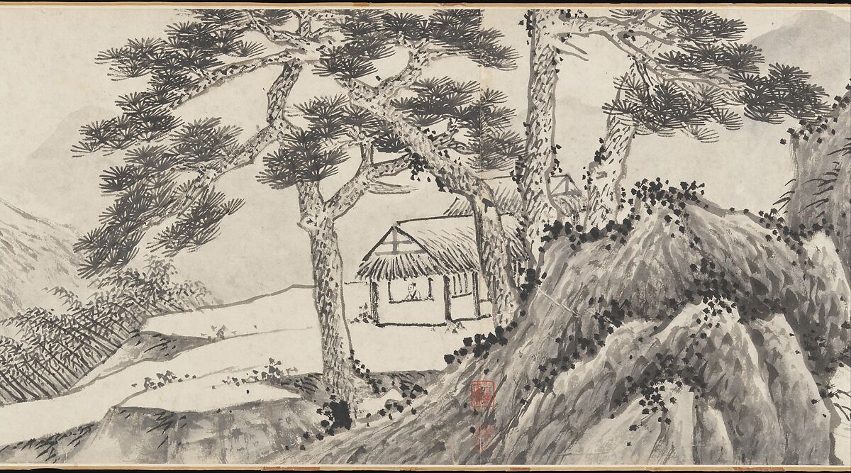 Joint Landscape, Shen Zhou (Chinese, 1427–1509), Handscroll; ink on paper, China