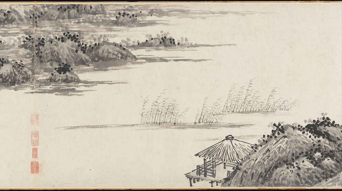 Joint Landscape, Shen Zhou (Chinese, 1427–1509), Handscroll; ink on paper, China