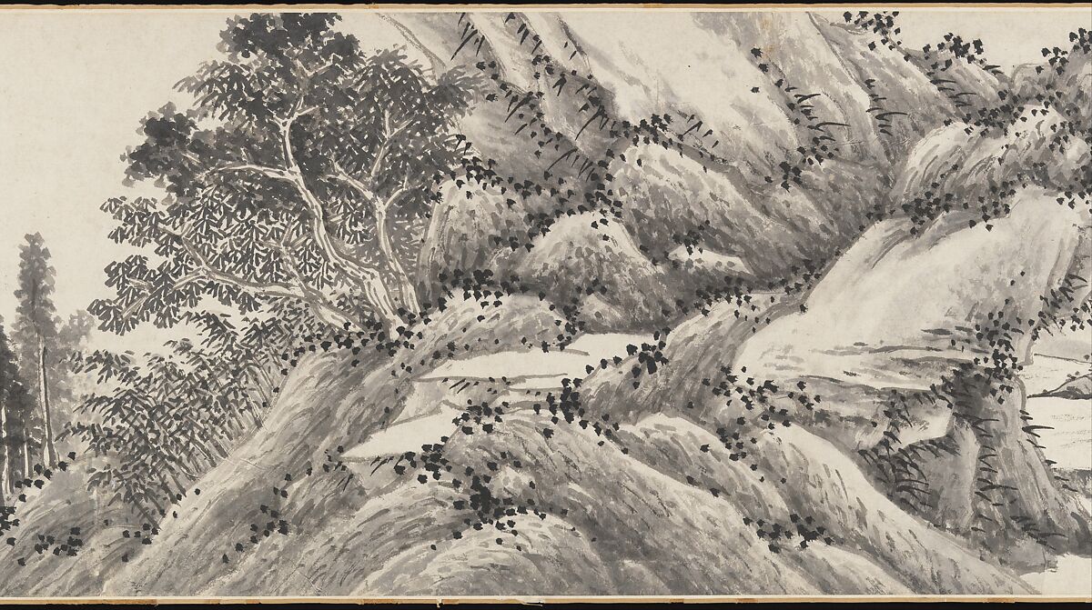 Joint Landscape, Shen Zhou (Chinese, 1427–1509), Handscroll; ink on paper, China