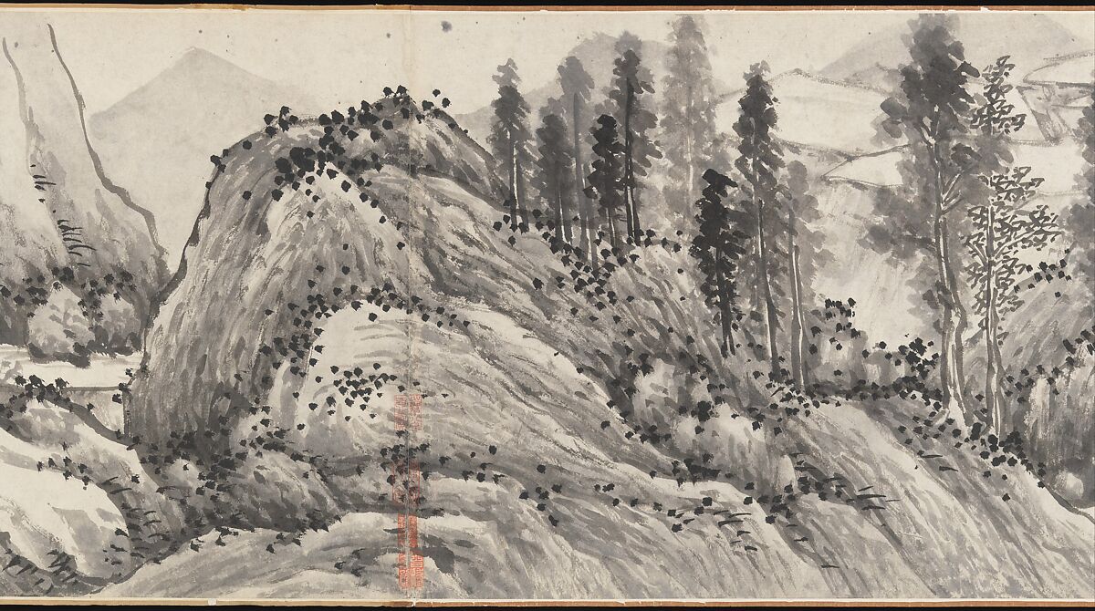 Joint Landscape, Shen Zhou (Chinese, 1427–1509), Handscroll; ink on paper, China