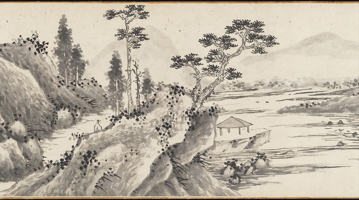 Joint Landscape, Shen Zhou (Chinese, 1427–1509), Handscroll; ink on paper, China