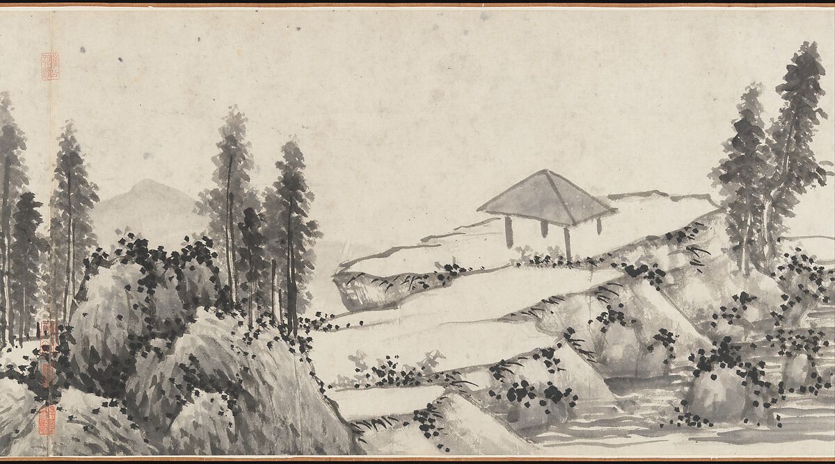 Joint Landscape, Shen Zhou (Chinese, 1427–1509), Handscroll; ink on paper, China
