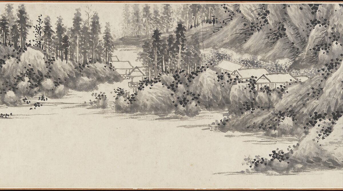 Joint Landscape, Shen Zhou (Chinese, 1427–1509), Handscroll; ink on paper, China