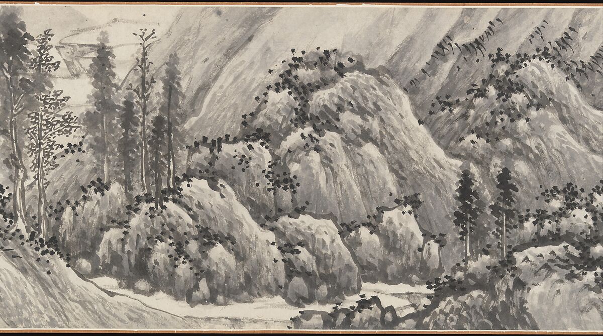 Joint Landscape, Shen Zhou (Chinese, 1427–1509), Handscroll; ink on paper, China