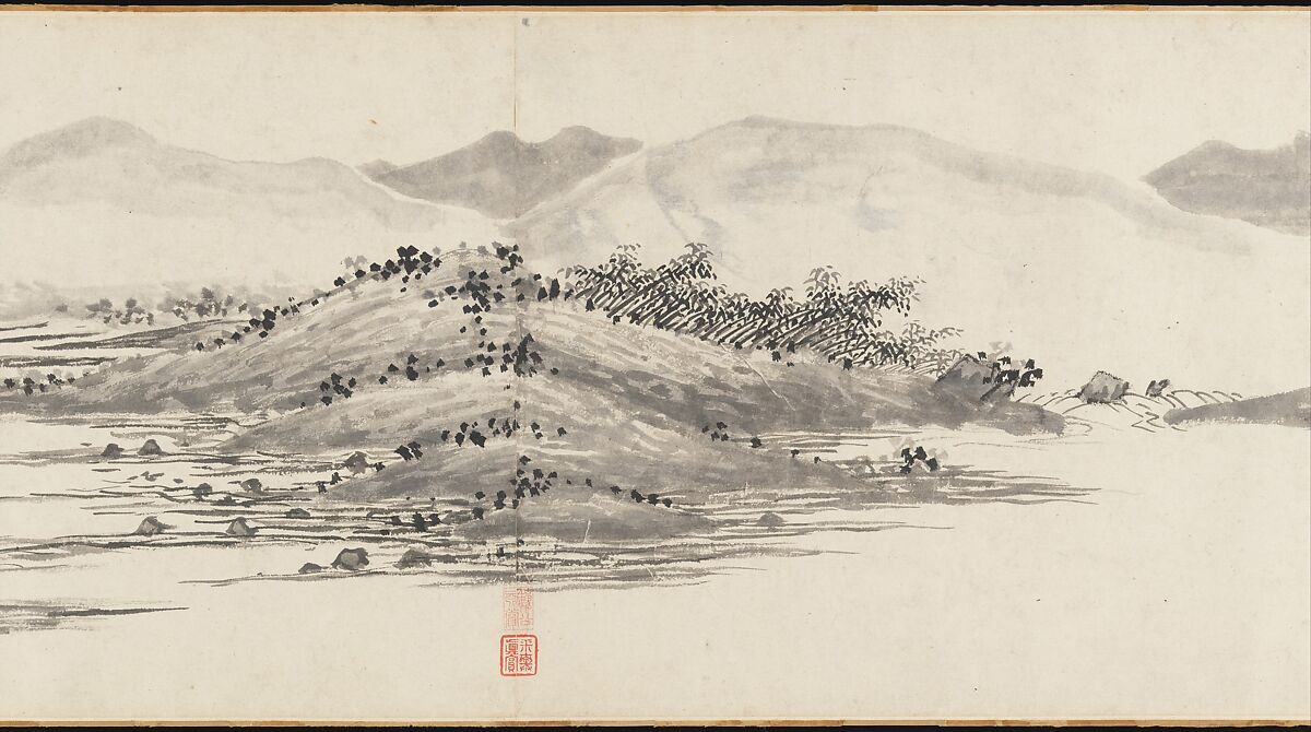 Joint Landscape, Shen Zhou (Chinese, 1427–1509), Handscroll; ink on paper, China