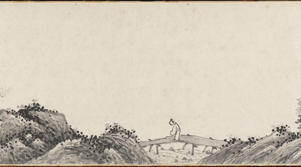 Joint Landscape, Shen Zhou (Chinese, 1427–1509), Handscroll; ink on paper, China