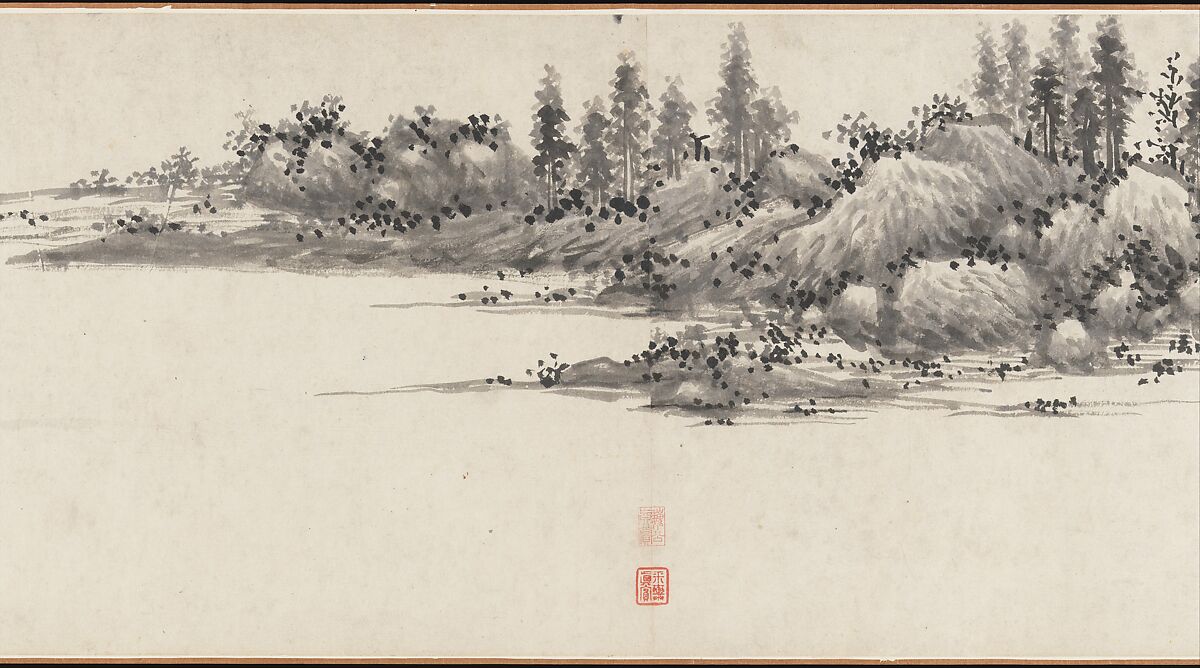 Joint Landscape, Shen Zhou (Chinese, 1427–1509), Handscroll; ink on paper, China