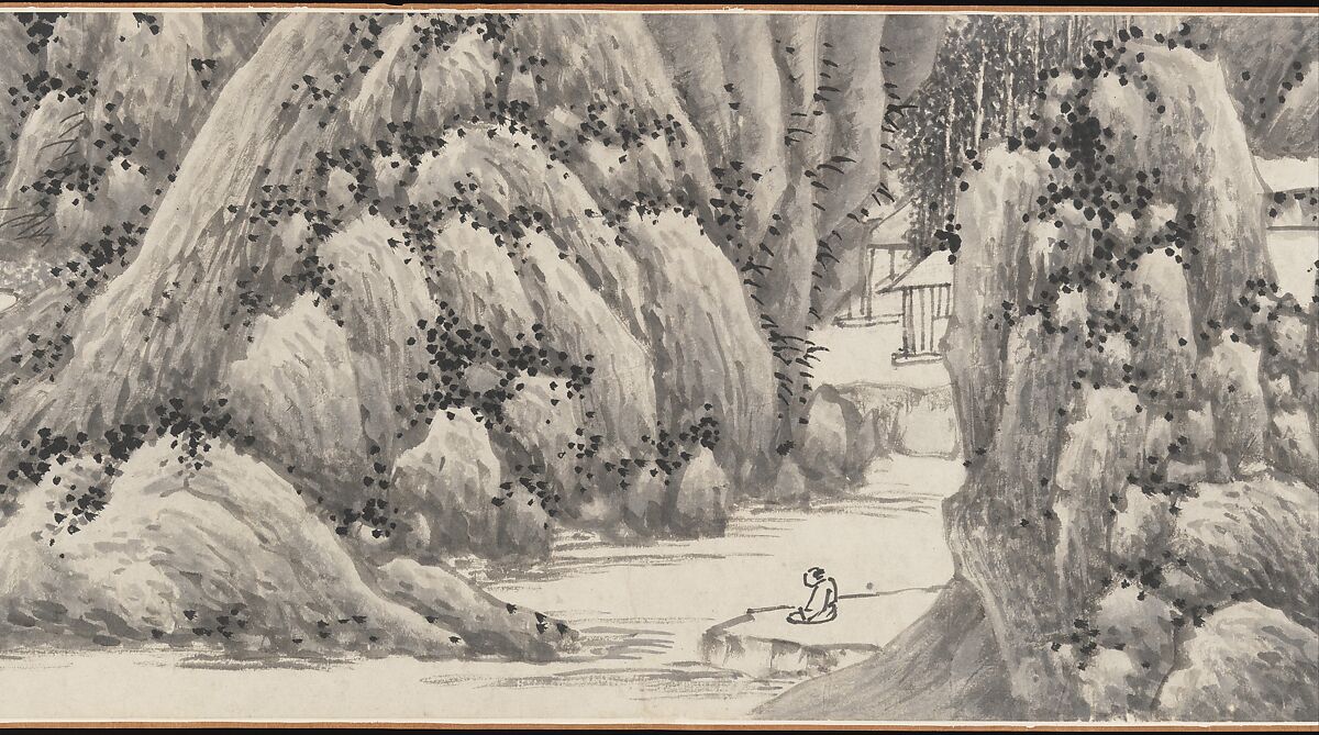 Joint Landscape, Shen Zhou (Chinese, 1427–1509), Handscroll; ink on paper, China