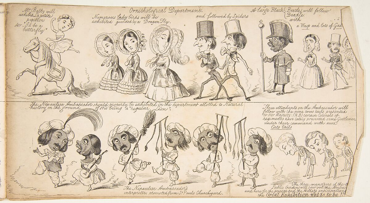 The Great Exhibition "Wot is to Be", Probable Results of The Industry of All Nations in The Year '51, Showing What is to be Exhibited, Who is To Exhibit, in Short How Its All Going to Be Done, George Augustus Sala (British, London 1828–1895 Hove), Wood engraving 