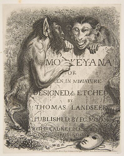 Title Page, from Monkey-ana, or Men in Miniature
