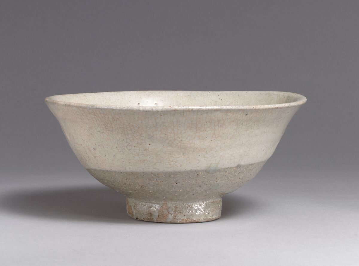 Bowl, Buncheong ware with white slip, Korea 