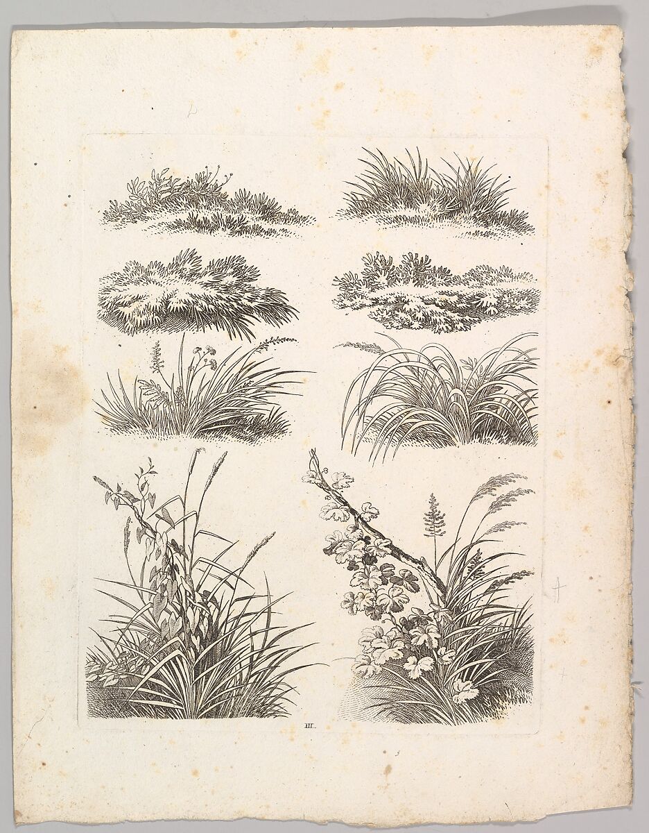 Studienblätter für Landschaftzeichner, Adrian Zingg (Swiss, St. Gallen 1734–1816 Leipzig), Etching and letterpress text in original lithographed, ochre-colored paper cover