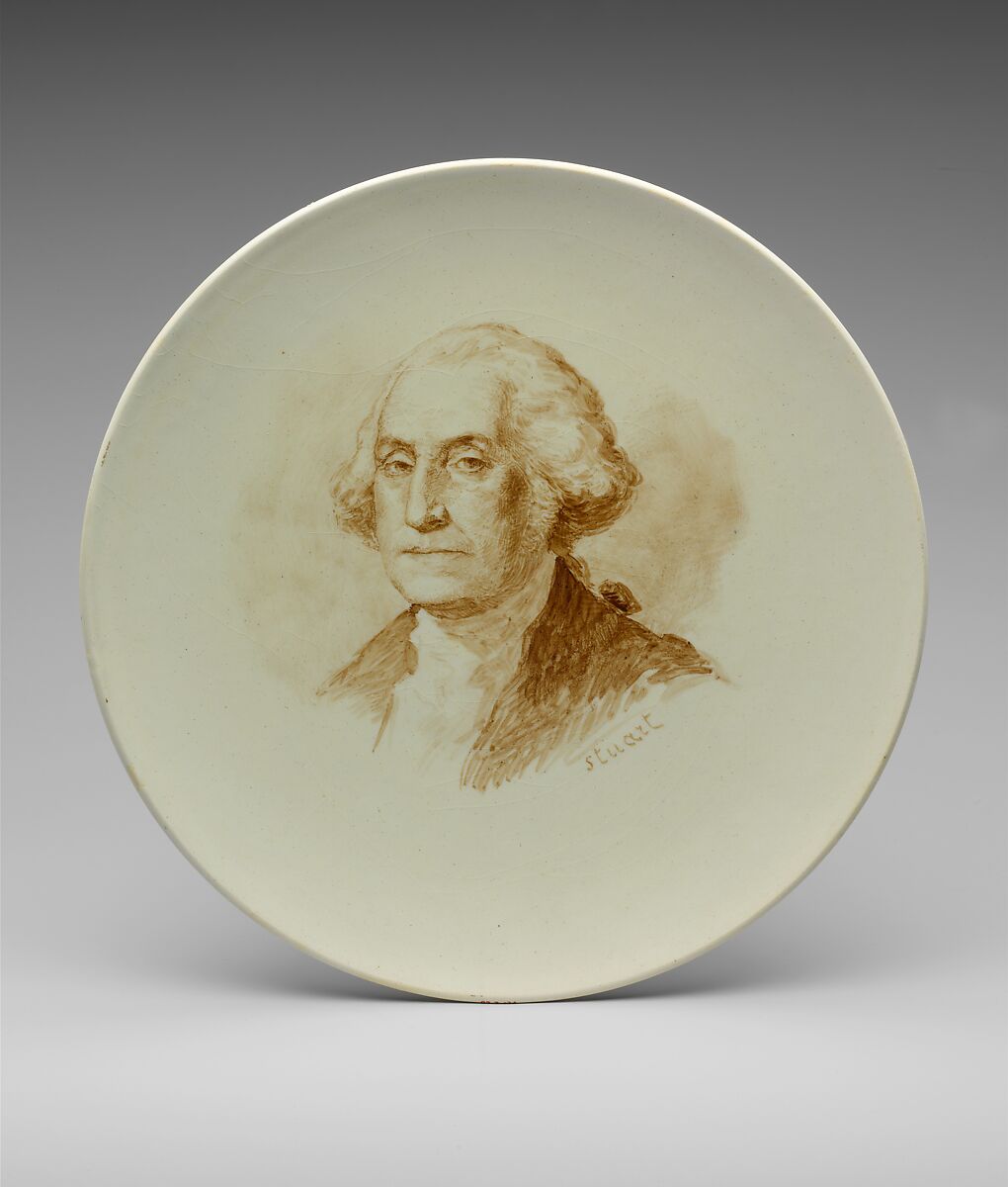 George Washington, Emile Dupont-Zipcy (1822–1885), Faience, French 