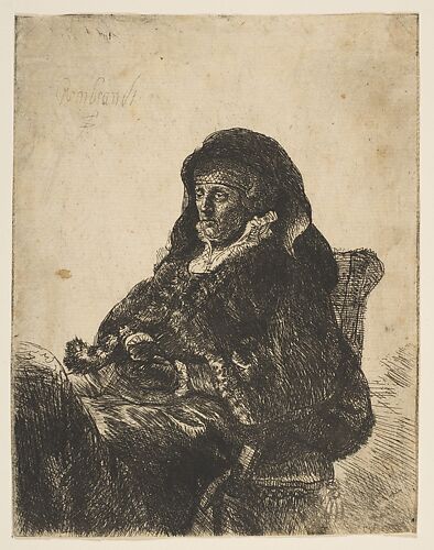 Rembrandt (Rembrandt van Rijn) | The Artist's Mother Seated at a Table ...