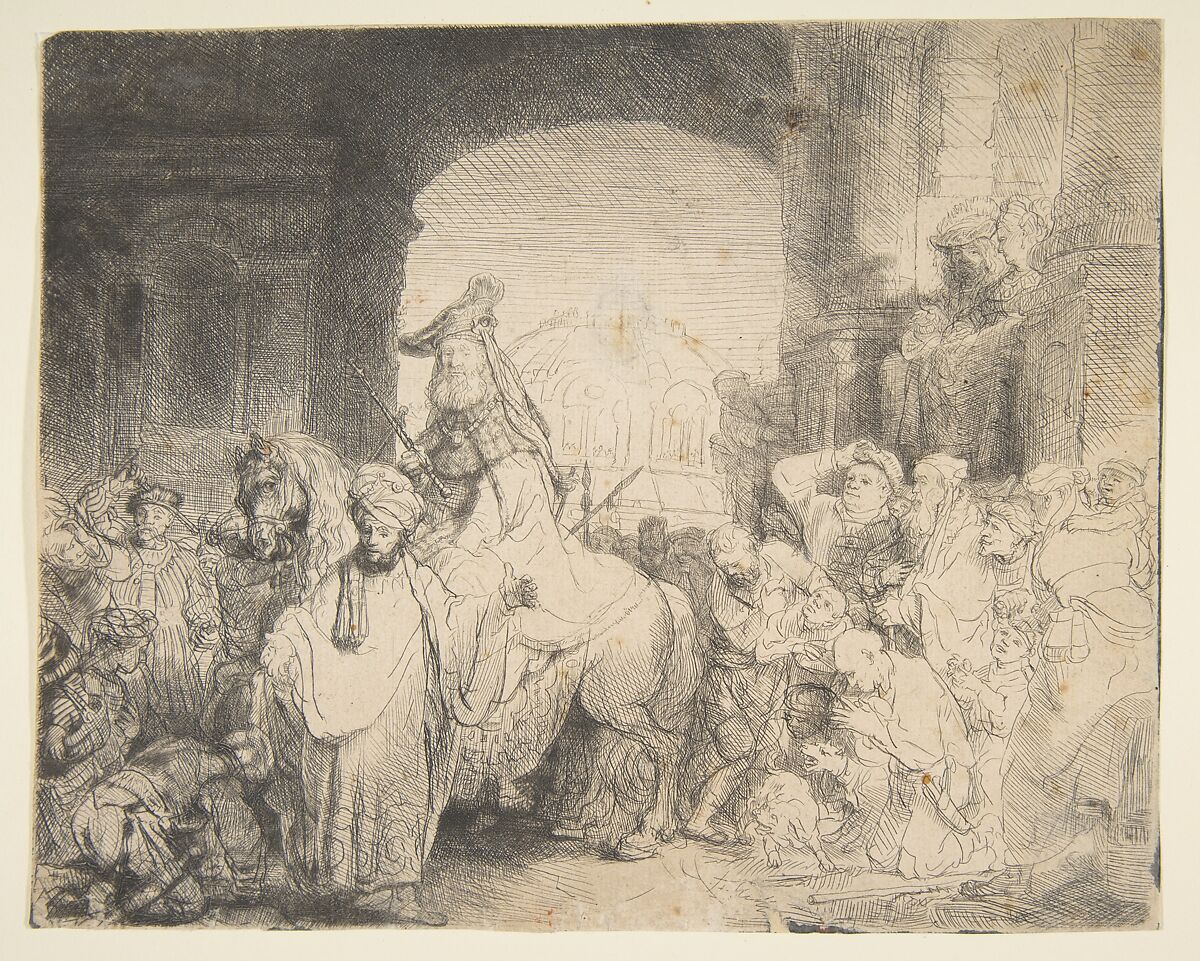 The Triumph of Mordecai, Rembrandt (Rembrandt van Rijn) (Dutch, Leiden 1606–1669 Amsterdam) 