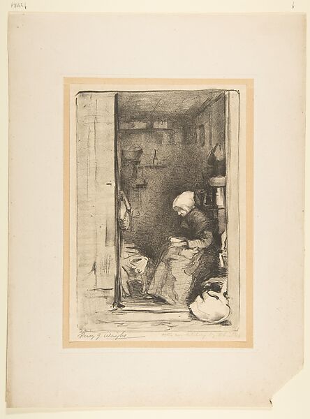 La Vielle aux Loques, Percy J. Wright (British, active 1907–14), Lithograph