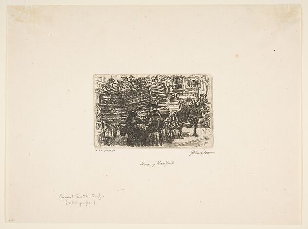 Seeing New York, John Sloan (American, Lock Haven, Pennsylvania 1871–1951 Hanover, New Hampshire), Etching