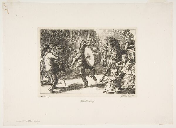 Man Monkey, from "New York City Life", John Sloan (American, Lock Haven, Pennsylvania 1871–1951 Hanover, New Hampshire), Etching