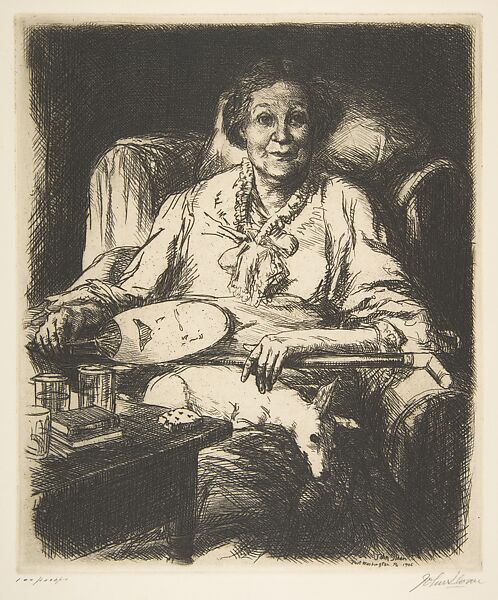 Mother, John Sloan (American, Lock Haven, Pennsylvania 1871–1951 Hanover, New Hampshire), Etching 