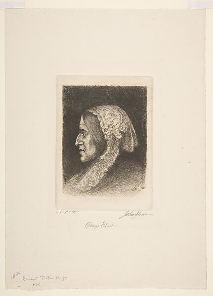 George Eliot, John Sloan (American, Lock Haven, Pennsylvania 1871–1951 Hanover, New Hampshire), Etching