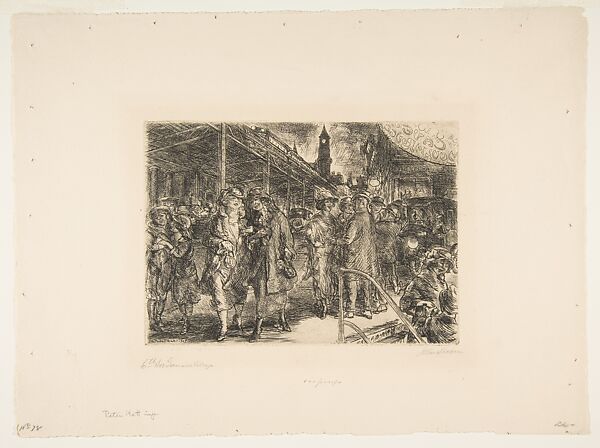 Sixth Avenue, Greenwich Village, John Sloan (American, Lock Haven, Pennsylvania 1871–1951 Hanover, New Hampshire), Etching