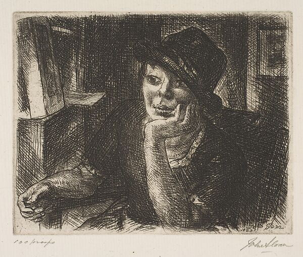 Rector's Daughter, John Sloan (American, Lock Haven, Pennsylvania 1871–1951 Hanover, New Hampshire), Etching 