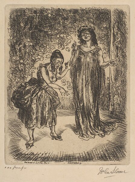 Patience, John Sloan (American, Lock Haven, Pennsylvania 1871–1951 Hanover, New Hampshire), Etching 