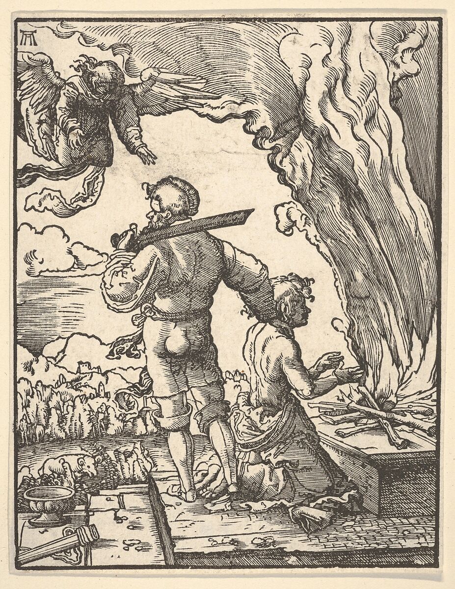 Abraham's Sacrifice, Albrecht Altdorfer (German, Regensburg ca. 1480–1538 Regensburg), Woodcut 