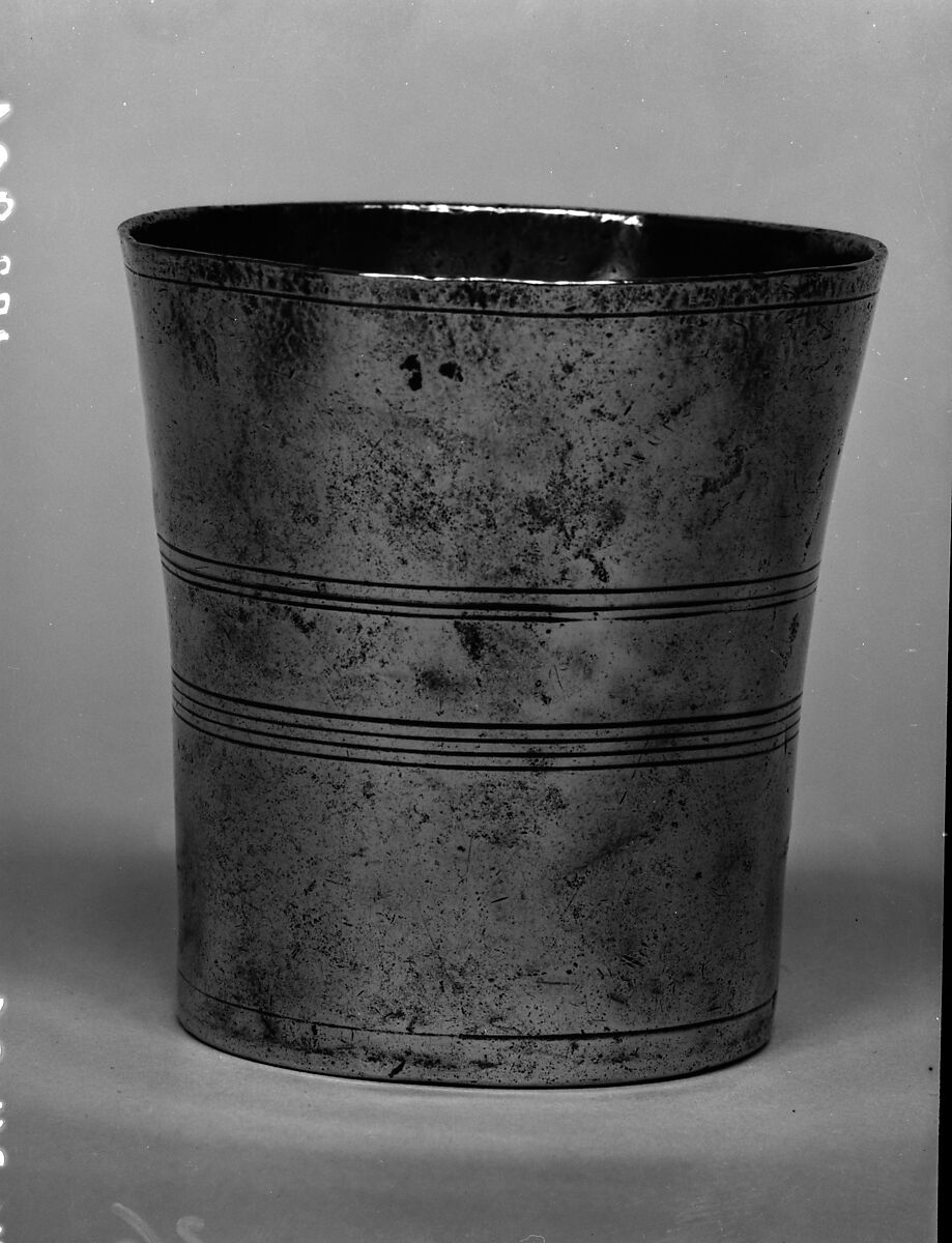 Beaker, Ashbil Griswold (1784–1853), Pewter, American 