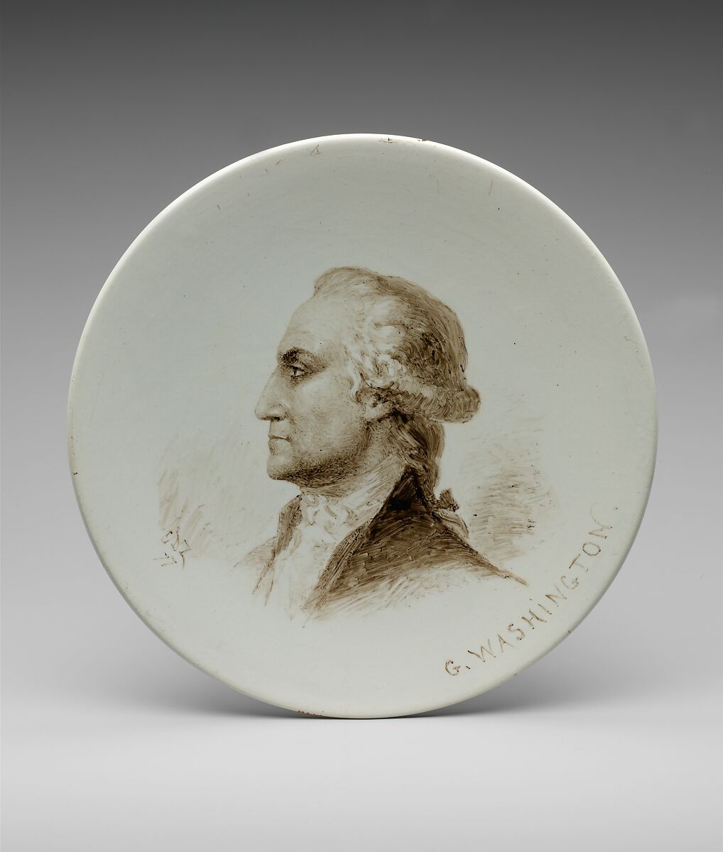 George Washington, Emile Dupont-Zipcy (1822–1885), Faience, French 