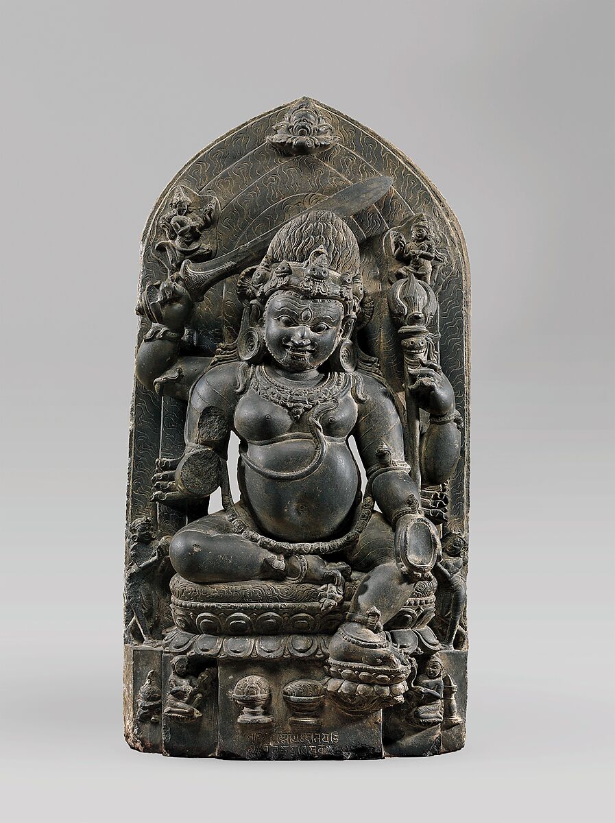 Mahakala, Black stone, India (Bihar) 