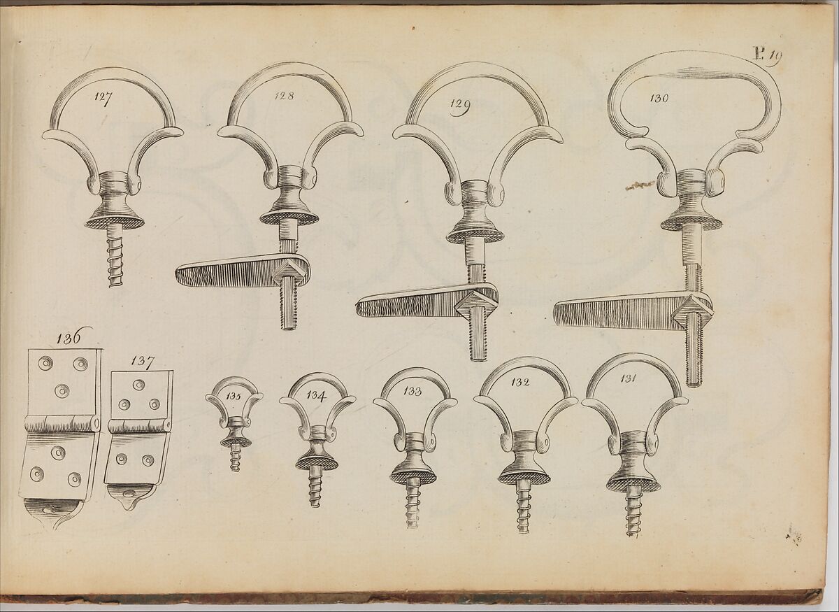 Manufacturer's Catalogue of Hardware, Anonymous, British, 18th century, Illustrations: engraving