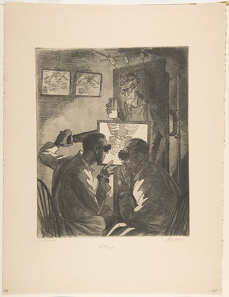 X-Rays, John Sloan (American, Lock Haven, Pennsylvania 1871–1951 Hanover, New Hampshire), Etching and aquatint