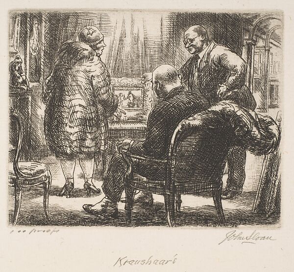 Kraushaar's, John Sloan (American, Lock Haven, Pennsylvania 1871–1951 Hanover, New Hampshire), Etching 