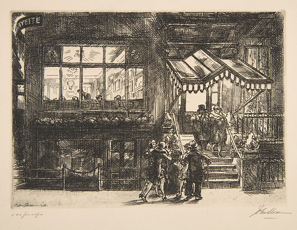 The Lafayette, John Sloan (American, Lock Haven, Pennsylvania 1871–1951 Hanover, New Hampshire), Etching 