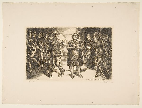 Frankie and Johnnie, John Sloan (American, Lock Haven, Pennsylvania 1871–1951 Hanover, New Hampshire), Etching