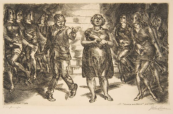"Frankie and Johnnie", John Sloan (American, Lock Haven, Pennsylvania 1871–1951 Hanover, New Hampshire), Etching 